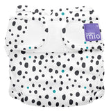 Bambino Mio MioSoft Überhose (MioDuo) im Design Dalmatian Dots von vorn, mit doppelten Beinbündchen