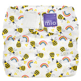 Bambino Mio MioSolo All-in-One Stoffwindel One Size im Design Honeybee Hive von vorn