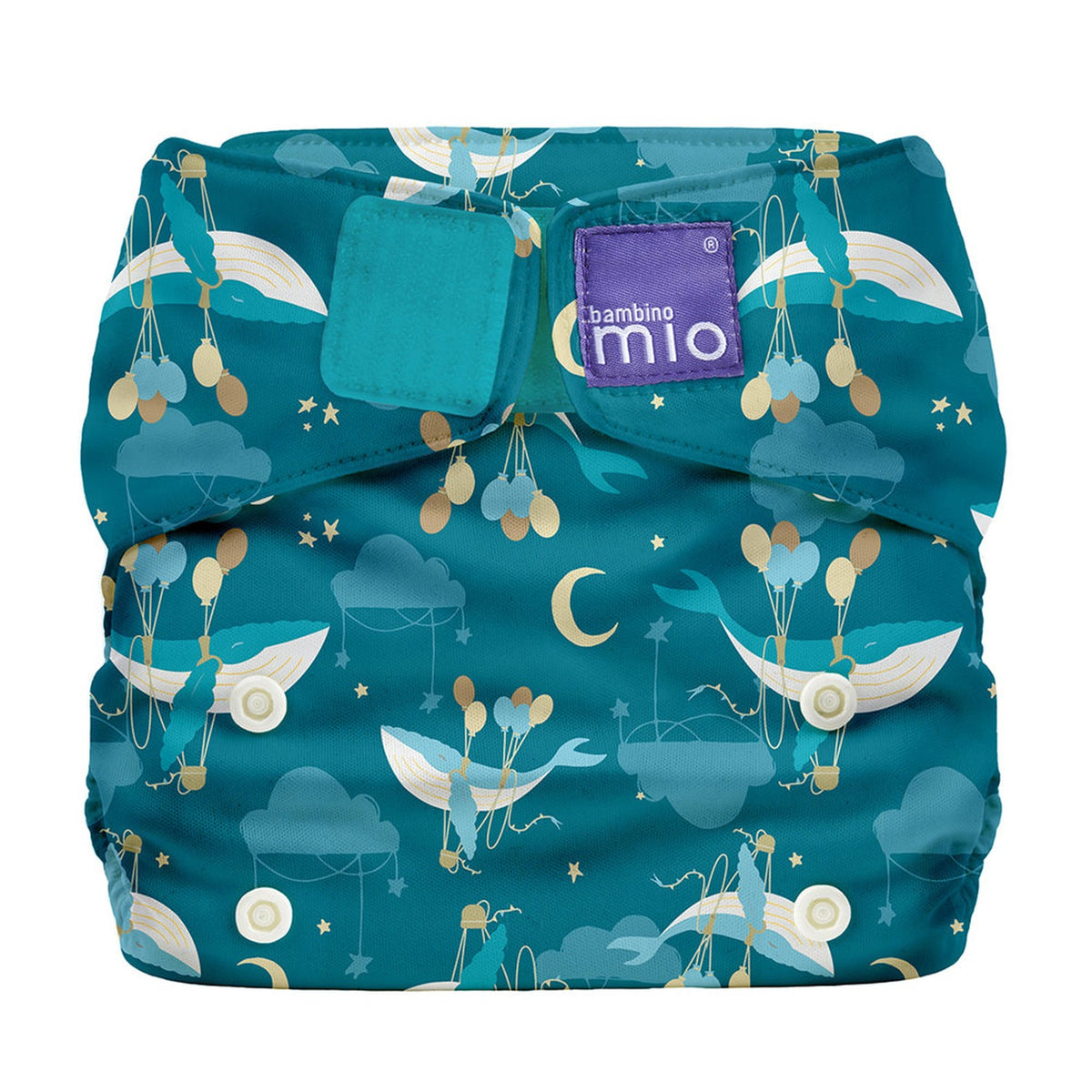 Bambino Mio MioSolo All-in-One Stoffwindel One Size im Design Sail Away von vorn