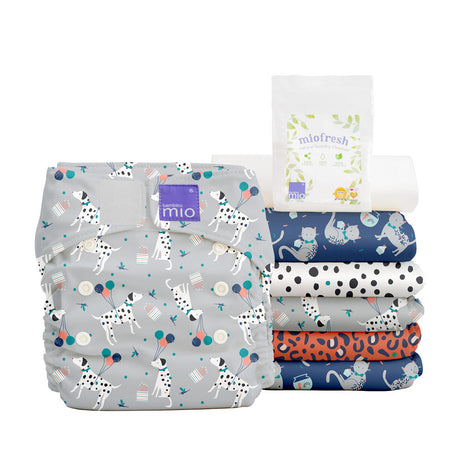 Bambino Mio MioSolo Sparpaket Pet Party mit sechs Windeln