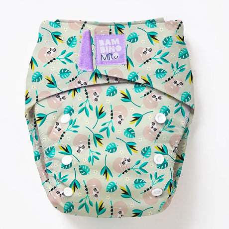 Bambino Mio Revolutionary wiederverwendbare AIO Windel One Size im Design Swinging Sloth (Faultiere)
