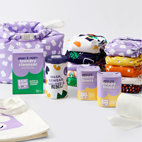 Bambino Mio Starterbox: zehn Revolutionary Windeln mit Wetbag und Zubehör