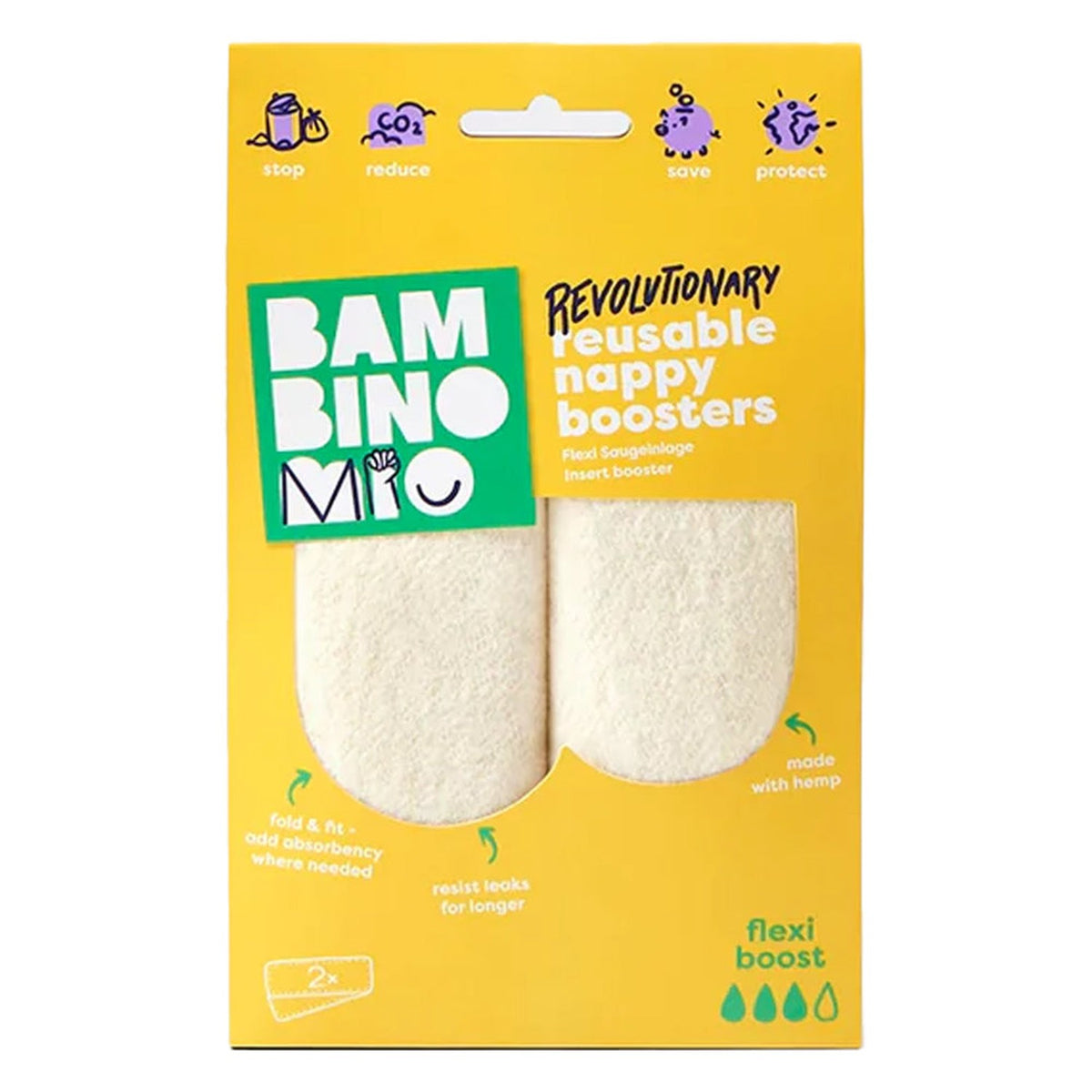Bambino Mio Revolutionary Nappy Boosters Flexi in der Originalverpackung (englisch)