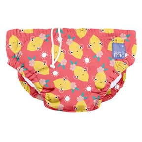 Bambino Mio waschbare Schwimmwindel im Design Lemon Twist (Koralle mit Zitronen), Größen S bis XL