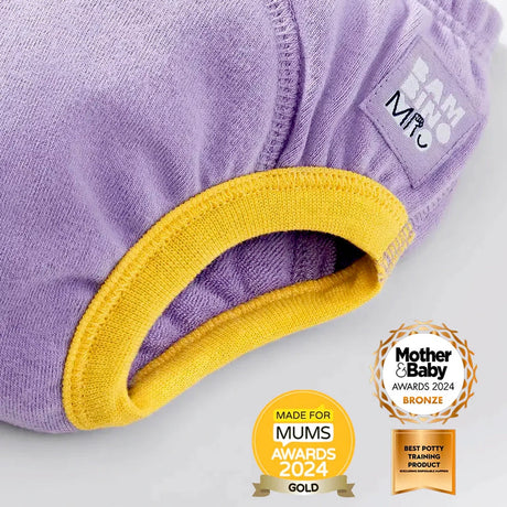 Detail des Bambino Mio Trainers Grape mit Auszeichnungen