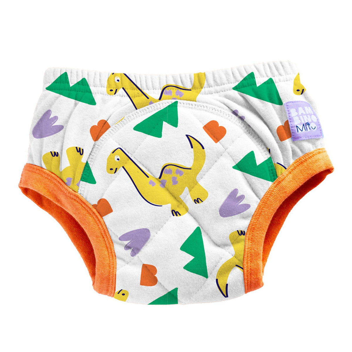 Bambino Mio Trainer (Töpfchen-Trainingshose aus Baumwolle) mit X-Naht im Design Rumble, oranger Bund