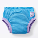 Bambino Mio Trainer (Töpfchen-Trainingshose aus Baumwolle) in Sky (Blau) mit lila Bund