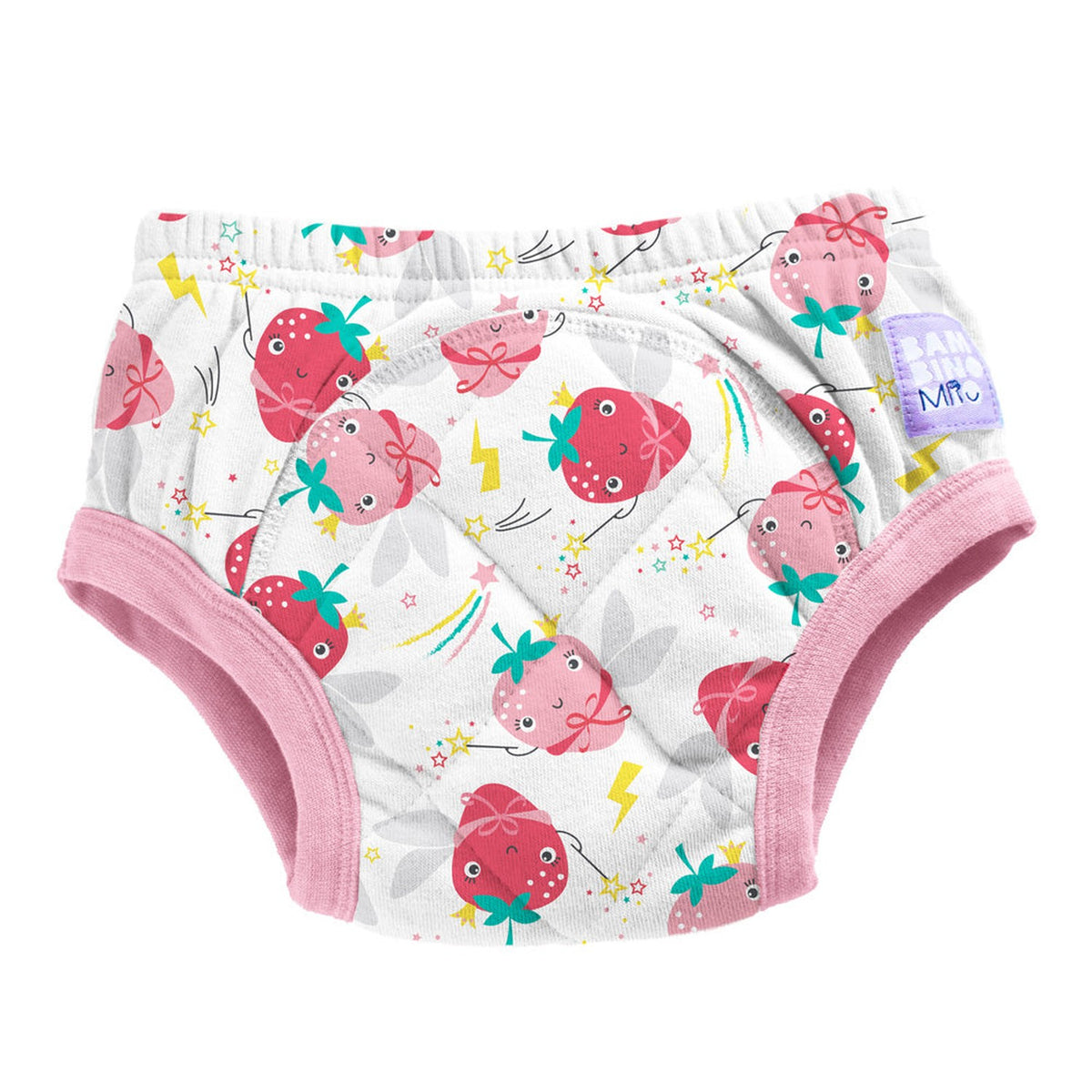Bambino Mio Trainer (Töpfchen-Trainingshose aus Baumwolle) mit X-Naht im Design Super Strawberry