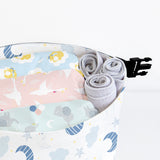 Bambino Mio Wetbag S Dreamland geöffnet mit Windeln