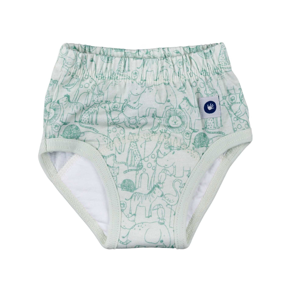 XKKO - Trainer (100% Bio-Baumwolle) - Trainingsunterhose - Safari Granite Green - Small (12-15 kg)