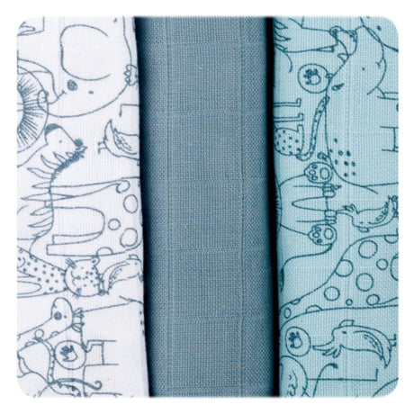 XKKO - Organic Mullwindeln - 100% Bio-Baumwolle - (Alte Zeiten) - 70x70cm