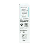 Bio-D Nappy Fresh 500 g, Seitenansicht der Packung mit Anwendungshinweisen und QR-Code