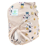 Blümchen Eco Shell 2in1 Überhose mit Druckknöpfen, One Size (3–16 kg) im Design Cozy Lion – Ansicht 2