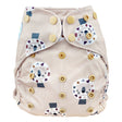Blümchen Eco Shell 2in1 Überhose mit Druckknöpfen, One Size (3–16 kg) im Design Cozy Lion