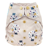 Blümchen Eco Shell 2in1 Überhose mit Druckknöpfen, One Size (3–16 kg) im Design Cozy Lion