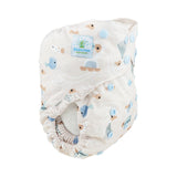 Blümchen Eco Shell 2in1 Überhose mit Druckknöpfen, One Size (3–16 kg) im Design Cozy Pelikan – Ansicht 2
