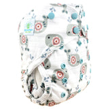 Blümchen Eco Shell 2in1 Überhose mit Druckknöpfen, One Size (3–16 kg) im Design Cozy Whale