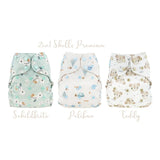 Blümchen Eco Shell 2in1 Cozy-Designs Schildkröte, Pelikan und Teddy (Übersicht)