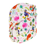 Blümchen Eco Shell 2in1 Überhose mit Druckknöpfen, One Size (3–16 kg) im Design Flamingo