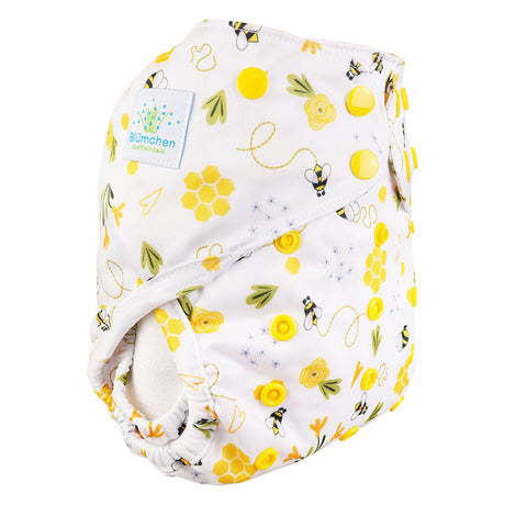 Blümchen Eco Shell 2in1 Überhose mit Druckknöpfen, One Size (3–16 kg) im Design SumSum