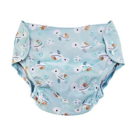 Blümchen Eco Shell 2in1 Überhose mit Druckknöpfen, XL (8–25 kg) im Design Cozy Schildkröte
