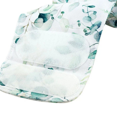 Blümchen Kinder- und Erwachsenen-Stoffwindel V2 (2in1-Inkontinenzwindel) Floral Weiß – Detail Klettverschluss