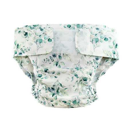 Blümchen Kinder- und Erwachsenen-Stoffwindel V2 (2in1-Inkontinenzwindel) Floral Weiß