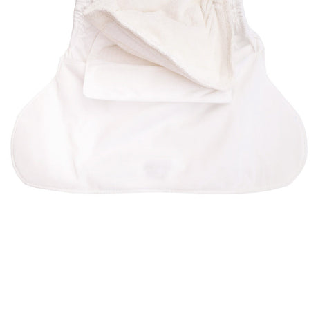 Blümchen Kinder- und Erwachsenen-Stoffwindel V2 (2in1-Inkontinenzwindel) in Weiß – Ansicht 5