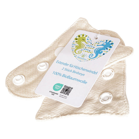 Blümchen Extender für die Birdseye-Höschenwindel aus Bio-Baumwolle, 2 Stück – Ansicht 2