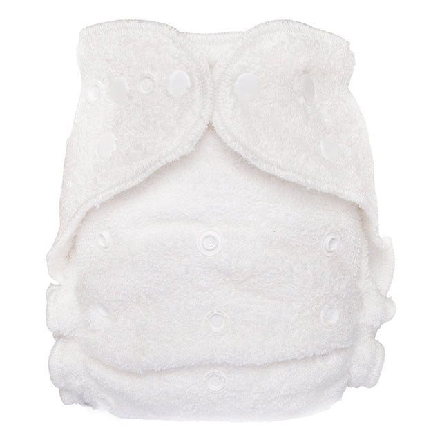 Blümchen Frottee-Höschenwindel (Nachtwindel) aus Bambusviskose – One Size (3–15 kg)