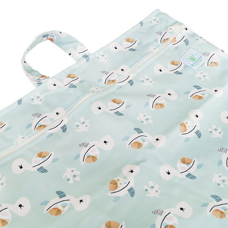 Blümchen Hanging Nappy Pail, hängender Windelsack Gr. XL (40 × 66 cm) – im Design Cozy Schildkröte