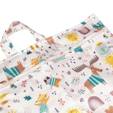 Blümchen Hanging Nappy Pail, hängender Windelsack Gr. XL (40 × 66 cm) – im Design gestreifter Elch