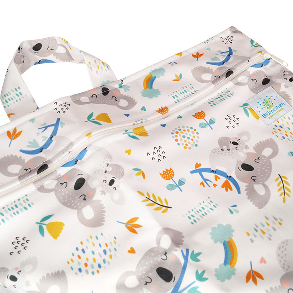 Blümchen Hanging Nappy Pail, hängender Windelsack Gr. XL (40 × 66 cm) – im Design Koala Liebe