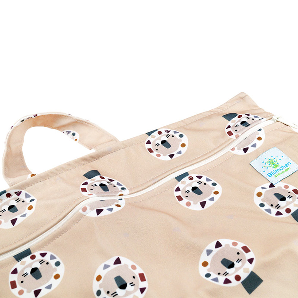 Blümchen Hanging Nappy Pail, hängender Windelsack Gr. XL (40 × 66 cm) – im Design Löwe