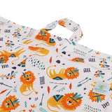 Blümchen Hanging Nappy Pail, hängender Windelsack Gr. XL (40 × 66 cm) – im Design schläfriger Löwe