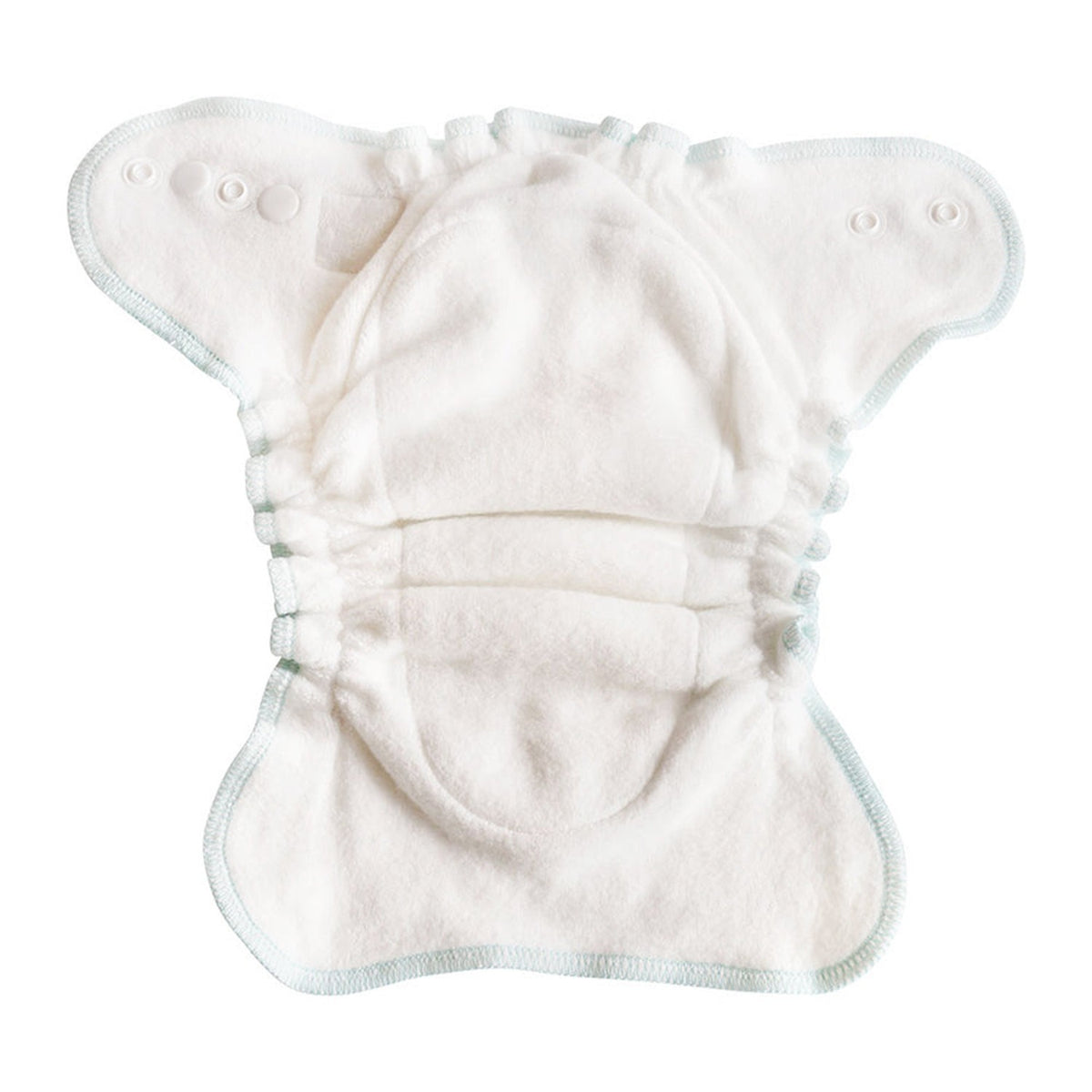 Blümchen Kuschelwindel (Höschenwindel) aus 100 % Bio-Baumwolle – Newborn (2–4 kg), Innenansicht