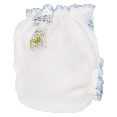 Blümchen Kuschelwindel (Höschenwindel) aus 100 % Bio-Baumwolle – One Size (7–15 kg), Rückseite