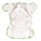 Blümchen Kuschelwindel (Höschenwindel) aus 100 % Bio-Baumwolle – Small (3–7 kg), Innenansicht