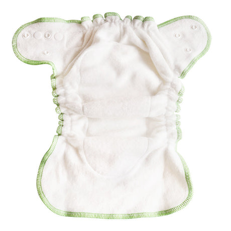 Blümchen Kuschelwindel (Höschenwindel) aus 100 % Bio-Baumwolle – Small (3–7 kg), Innenansicht