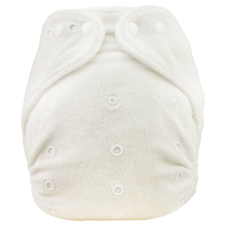 Blümchen Höschenwindel (Nachtwindel) aus 100 % Bambusviskose, One Size – mit Druckknöpfen