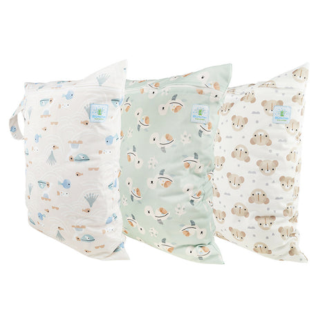 Blümchen einfache Nasstasche (Wetbag) Gr. M (41 × 29 cm) in verschiedenen Designs (Übersicht)