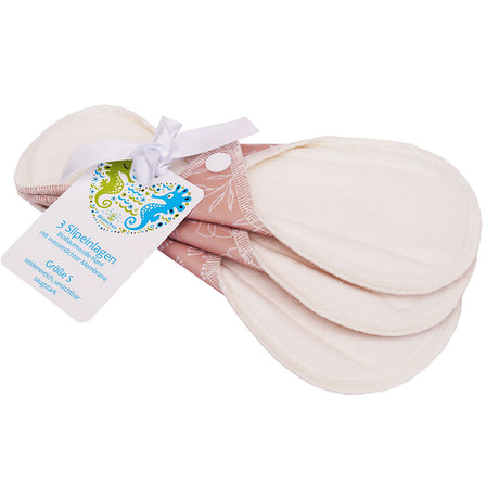 Blümchen auslaufsichere Stoffbinde Floral Rosenholz aus Bio-Baumwolle und Hanf, 3 Stück – Ansicht 4