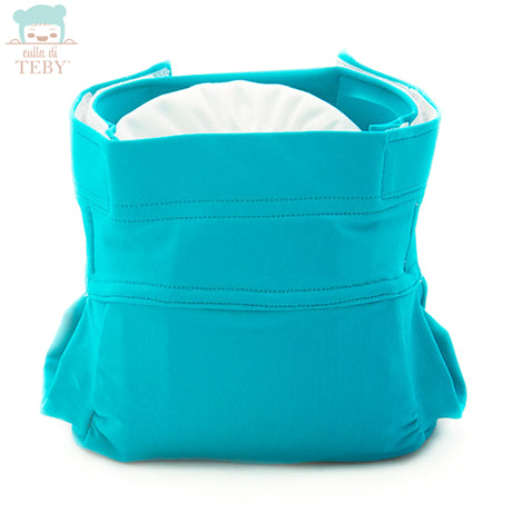 Culla di Teby „Soft Touch“ Überhose und Schwimmwindel im Design Blau, von vorn