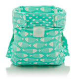 Culla di Teby „Soft Touch“ Überhose und Schwimmwindel im Design Fish and Kids, Rückseite