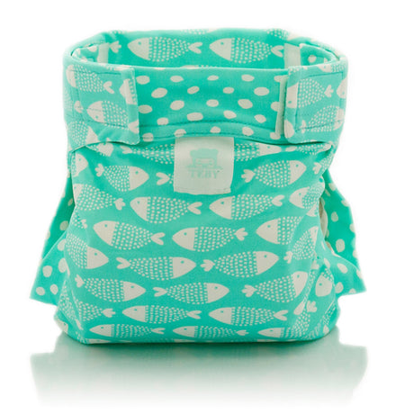 Culla di Teby „Soft Touch“ Überhose und Schwimmwindel im Design Fish and Kids, Rückseite