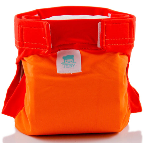 Culla di Teby „Soft Touch“ Überhose und Schwimmwindel im Design Orange, Rückseite