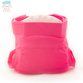 Culla di Teby „Soft Touch“ Überhose und Schwimmwindel im Design Rosa, von vorn