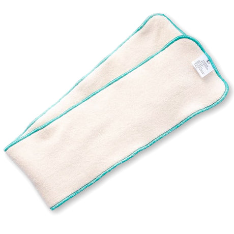 Zwei Doodush vierlagige Bio-Prefold-Saugeinlagen Größe M (10 x 70 cm) aus Bio-Baumwolle und Bambus
