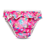 Doodush waschbare Schwimmwindel Größe L (9–12 kg) im Design Pink Mermaid mit Rüschen