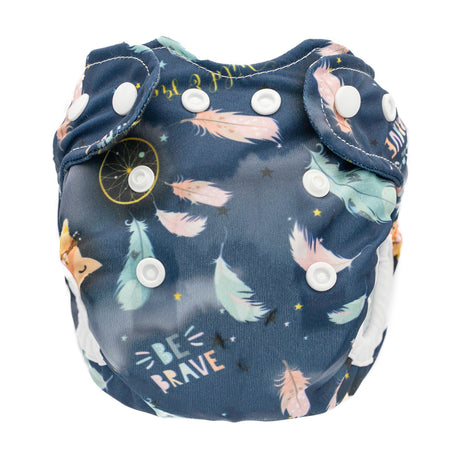 Doodush Überhose V2.0 mit Laschen im Design Navy Boho (Traumfänger), Größe Newborn